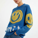 Paula - Oversized Χνουδωτό Πουλόβερ Smile (Oversized Fuzzy Smile Sweater)