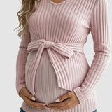 Gloria - Ribbed Maternity Τοπ με Δέσιμο στη Μέση (Tie-Waist Ribbed Maternity Top)  ---  **Θα θέλατε να μεταφράσω και την περιγραφή του προϊόντος ή να προσθέσω λέξεις-κλειδιά για SEO;**